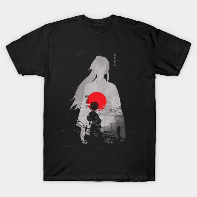 Sagiri Conviction Ld ver.:Jigokurakuu Hell Paradise T-Shirt by Vertei